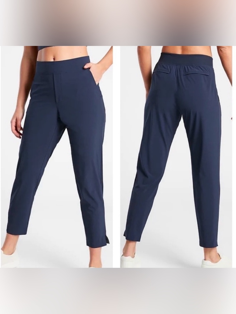 Athleta Brooklyn Midrise Ankle Pants in Navy